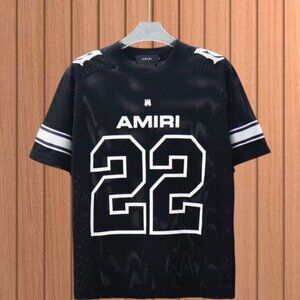 Men's Amiri Round Neck Mesh Short Sleeve